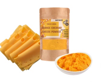 Gefriergetrocknetes Orange Cheddar Käsepulver Keto freundlich Zuckerfrei für Popcorn Saucen Nacho lange Haltbarkeit