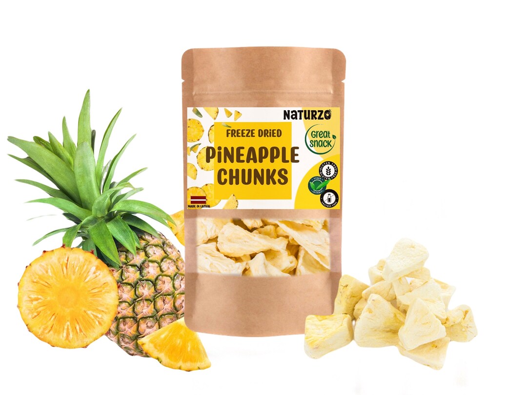 Freeze Dried Pineapple Chunks With No Additives for Snacks, Natural