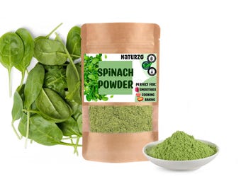 Espinaca en polvo: un superalimento verde para batidos, sopas, repostería y recetas saludables.