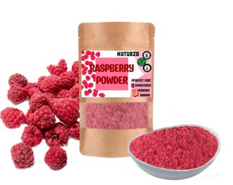 Polvo de frambuesa: superfruta ácida para batidos, repostería y postres