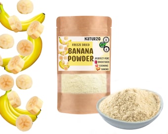 Polvo de plátano: edulcorante natural para batidos, repostería y comida para bebés
