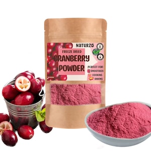 Freeze-Dried Cranberry Powder – Superfruit for Smoothies, Baking & Wellness Drinks