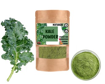 Polvo de col rizada: superalimento verde para batidos, sopas, repostería y preparación de comidas
