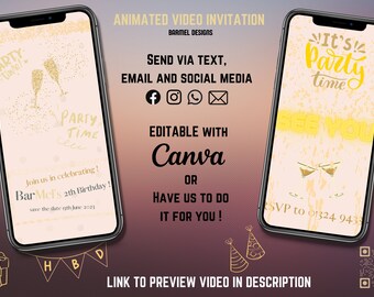 Digital Invitation / E-invitation / Electronic Invitation / Internet Invitation / Party Invitation / Animated Video Invitation / Online Inv