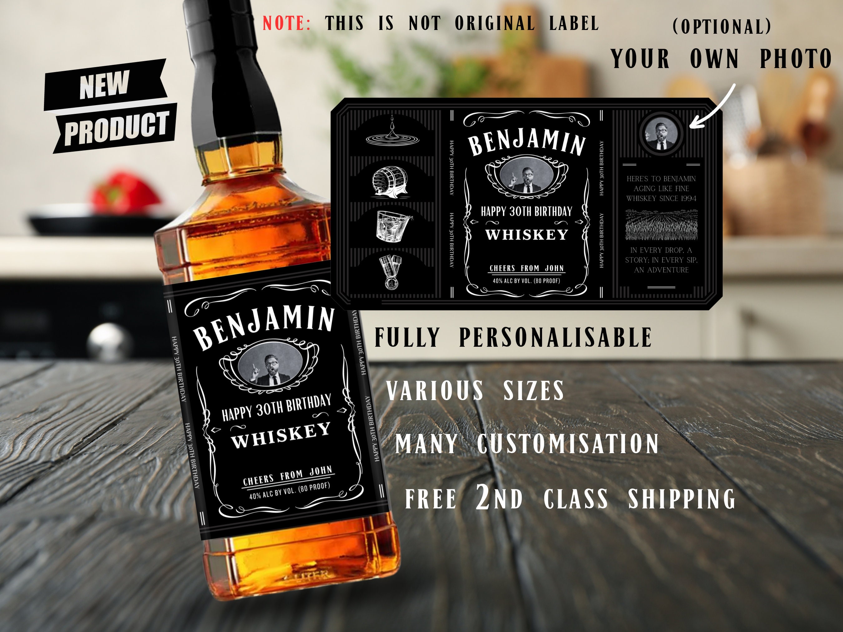 Jack Daniels - Whisky personnalisé