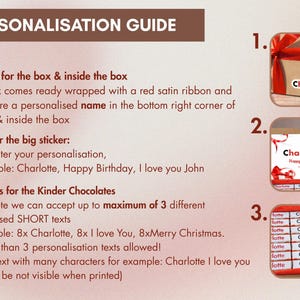 PERSONALISED Chocolate Hamper Present Custom Birthday, Christmas, Fun, Sweet Gift Idea and Funny Novelty Gift, Anniversary gif, Her image 4