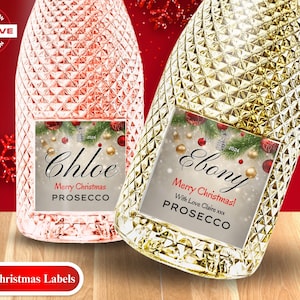 Personalised Prosecco Champagne Wine Label Sticker - Custom Birthday, Christmas, Fun, Sweet Gift Idea and Funny Novelty Gift image 2
