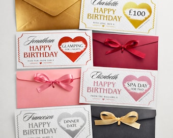 Buono regalo personalizzato da grattare / Sorpresa personalizzata / Biglietto regalo da rivelare