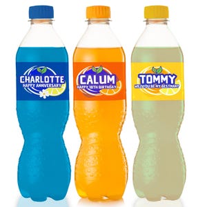 Etichette personalizzate Fanta, adesivi con nome personalizzato, Fanta Zero, regalo di Natale per Babbo Natale segreto, bomboniera per feste di compleanno, novità, bevanda gassata divertente
