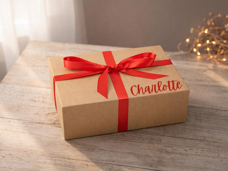 Personalised Valentine Gift Box with Teddy Bear, Chocolate Heart – Romantic Gift for Her / Him image 7