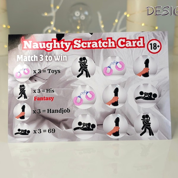 Funny Scratch-off Birthday Card For Husband/Boyfriend - Unique Bday Gift With Envelope