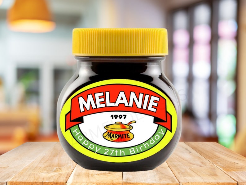 Personalised Customised Marmite label sticker