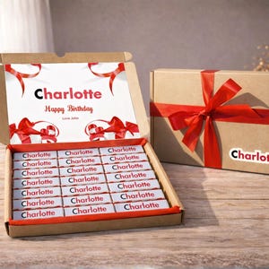 GEPERSONALISEERDE chocolademand cadeau Aangepast verjaardag, Kerstmis, leuk, zoet cadeau-idee en grappig nieuwigheidscadeau, verjaardagsgif, haar