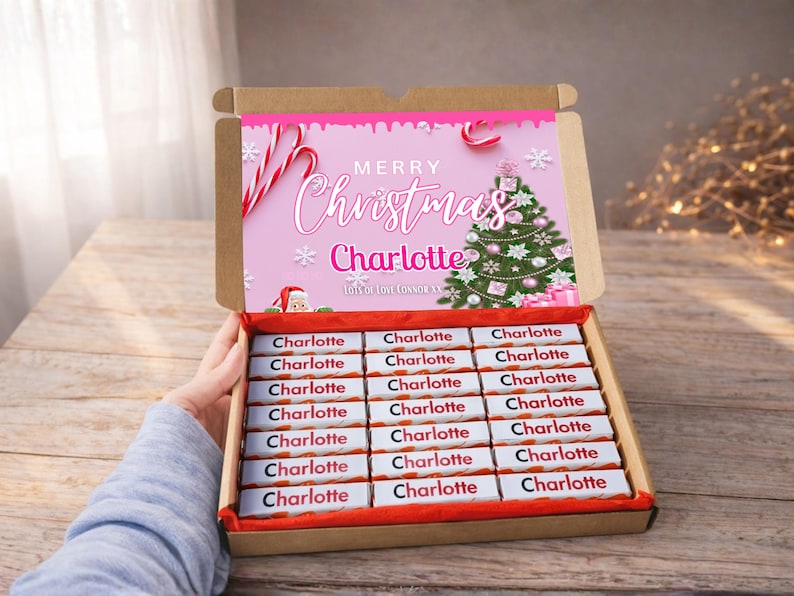 PERSONALISED Chocolate Hamper Present Custom Birthday, Christmas, Fun, Sweet Gift Idea and Funny Novelty Gift, Anniversary gif, Her Design 9