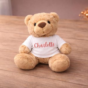 Personalised Valentine Gift Box with Teddy Bear, Chocolate Heart – Romantic Gift for Her / Him image 4