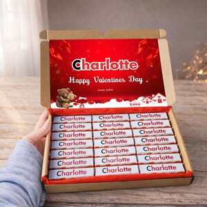 PERSONALISED Chocolate Hamper Present Custom Birthday, Christmas, Fun, Sweet Gift Idea and Funny Novelty Gift, Anniversary gif, Her Design 6