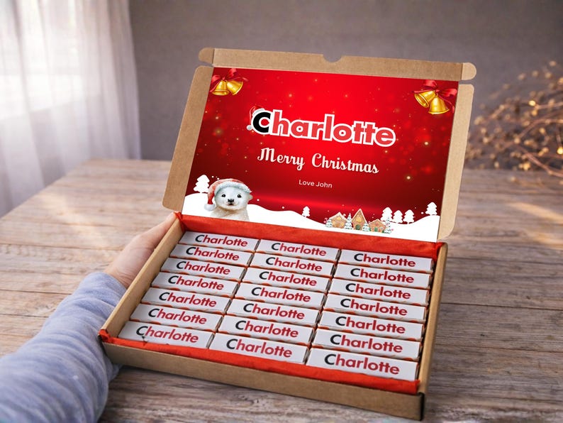 PERSONALISED Chocolate Hamper Present Custom Birthday, Christmas, Fun, Sweet Gift Idea and Funny Novelty Gift, Anniversary gif, Her Design 8