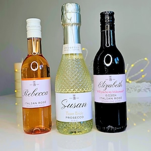 Personalised Prosecco Champagne Wine Label Sticker - Custom Birthday, Christmas, Fun, Sweet Gift Idea and Funny Novelty Gift