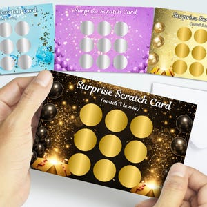 Überraschungs-Rubbelkarte, Geschenke zum Rubbeln, Rubbellose, Einzigartiges Geschenk für Geburtstage, Jubiläen, Valentinstag, Partys