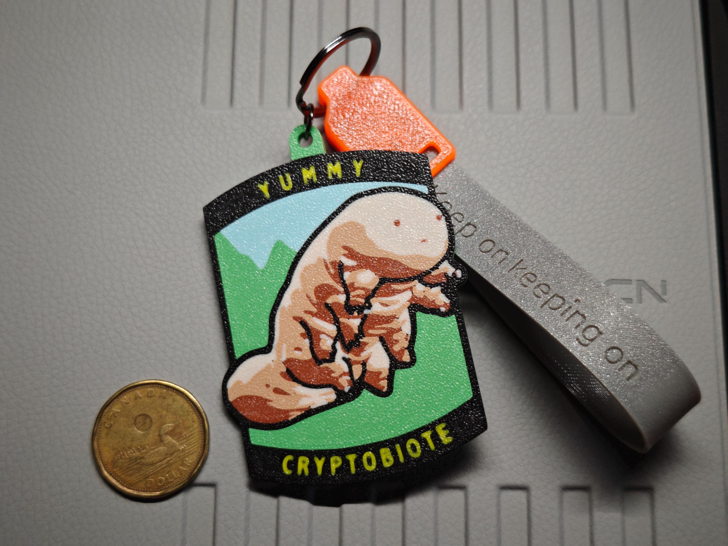 Cryptobiote Keychain 3D Printed Keychain Featuring a Death Stranding-inspired Cryptobiote ...
