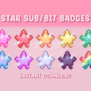 Star Sub/Bit Badges