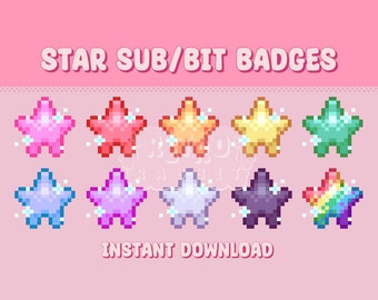 Star Sub/Bit Badges