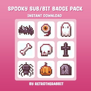 Spooky Sub/Bit Badges