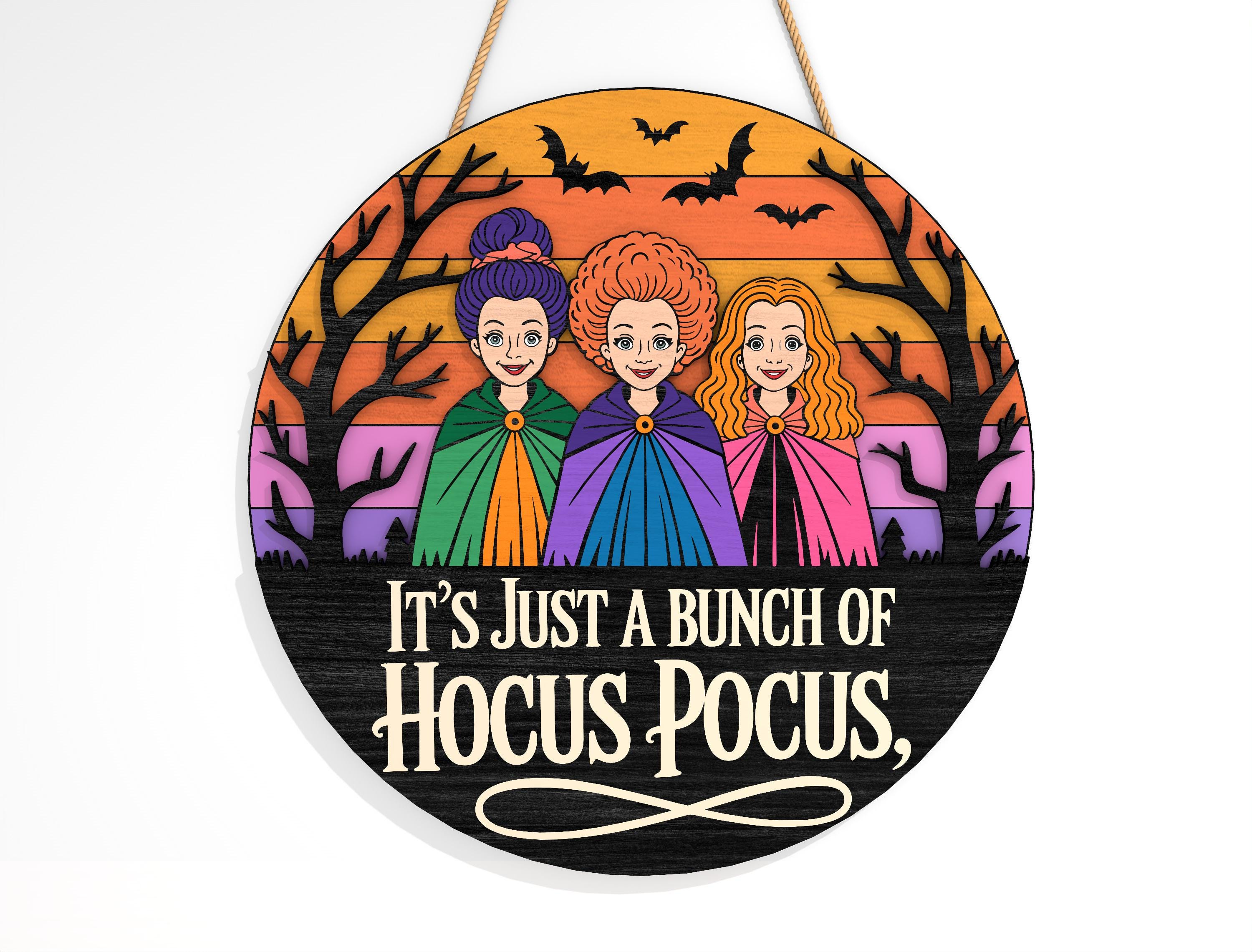 Hocus Pocus SVG Bundle, Halloween Witch Sign Laser Cut Files, Smell ...