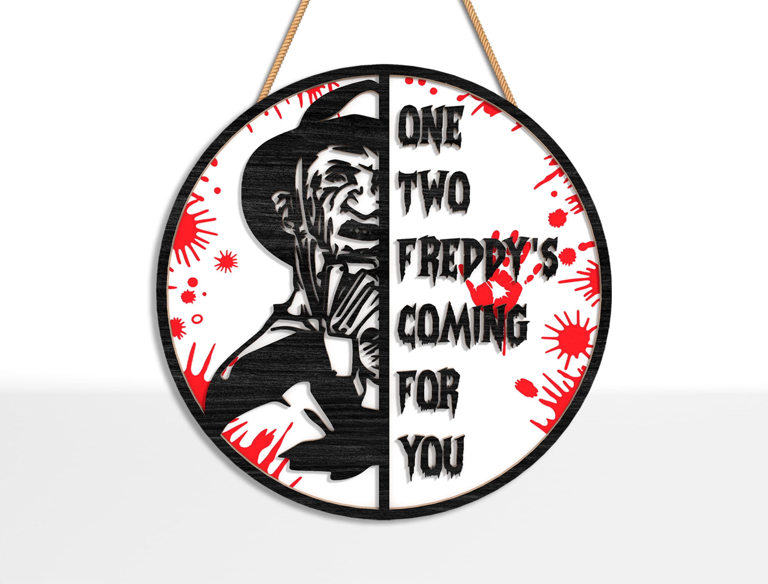 Horror Characters Door Sign Bundle Svg, Halloween Door Hanger Svg ...