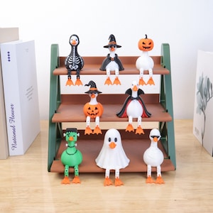 Halloween Goose Flexi STL 3MF, Articulated 3D Print File, Flexible Goose Toy, Halloween Decoration, Digital Download