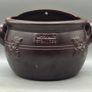 1980s Höganäs Keramik Sweden Ceramic Glazed Planter Pot | Andersson & Johansson | Vintage Scandinavian Pottery