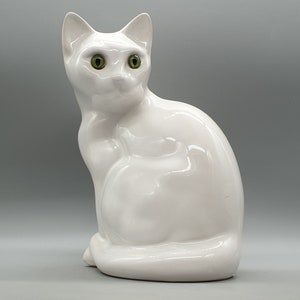 Vintage Porcelain Figurine of a Cat