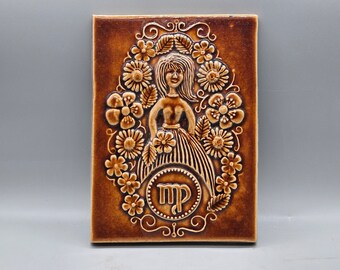 ヴィンテージ Jie Gantofta スウェーデン「ブルーベル」陶器製壁飾り