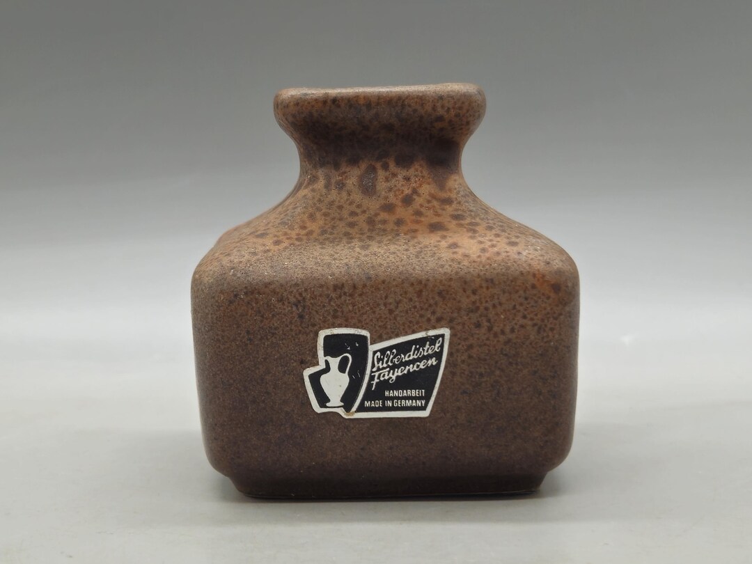 【ドイツ Silberdistel Fayencenの花瓶 】363 Vintage Silberdistel Fayencen Germany Ceramic Vase | Vintage West