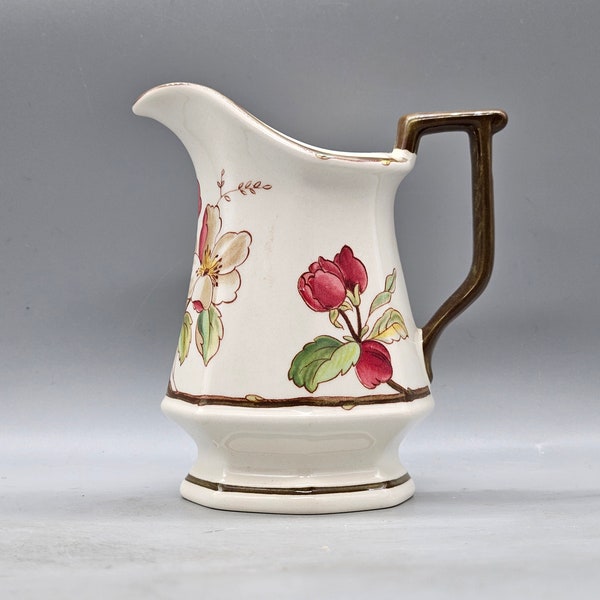 1990s Villeroy & Boch Germany "Portobello" Porcelain Creamer With Floral Decorations | Vintage German Porcelain