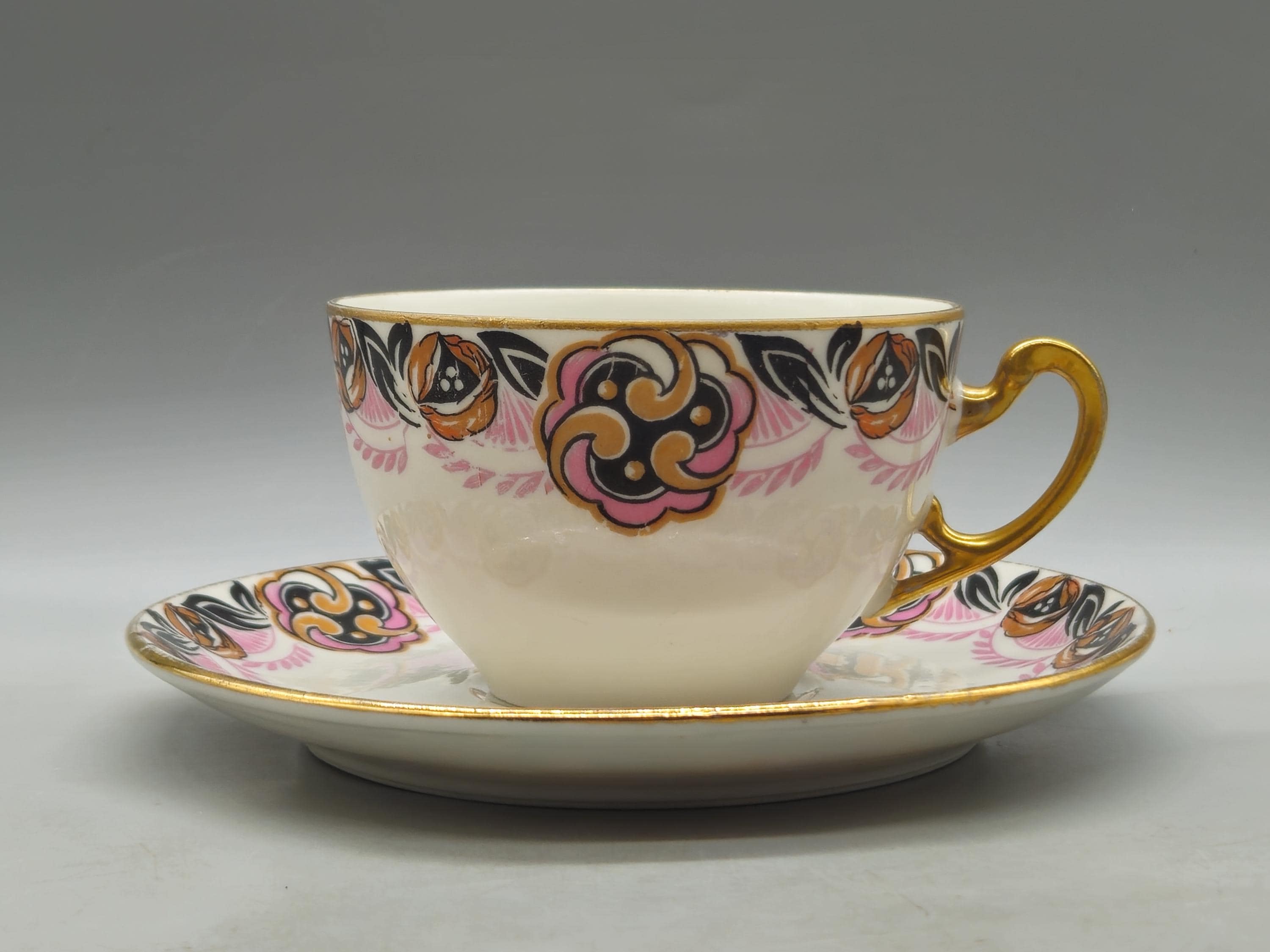 お値下げしました、3枚組　ヴィンテージ 　リモージュ　セラレンアネモネ　ボウル お値下げしました、3枚組 ヴィンテージ リモージュ セラレンアネモネ