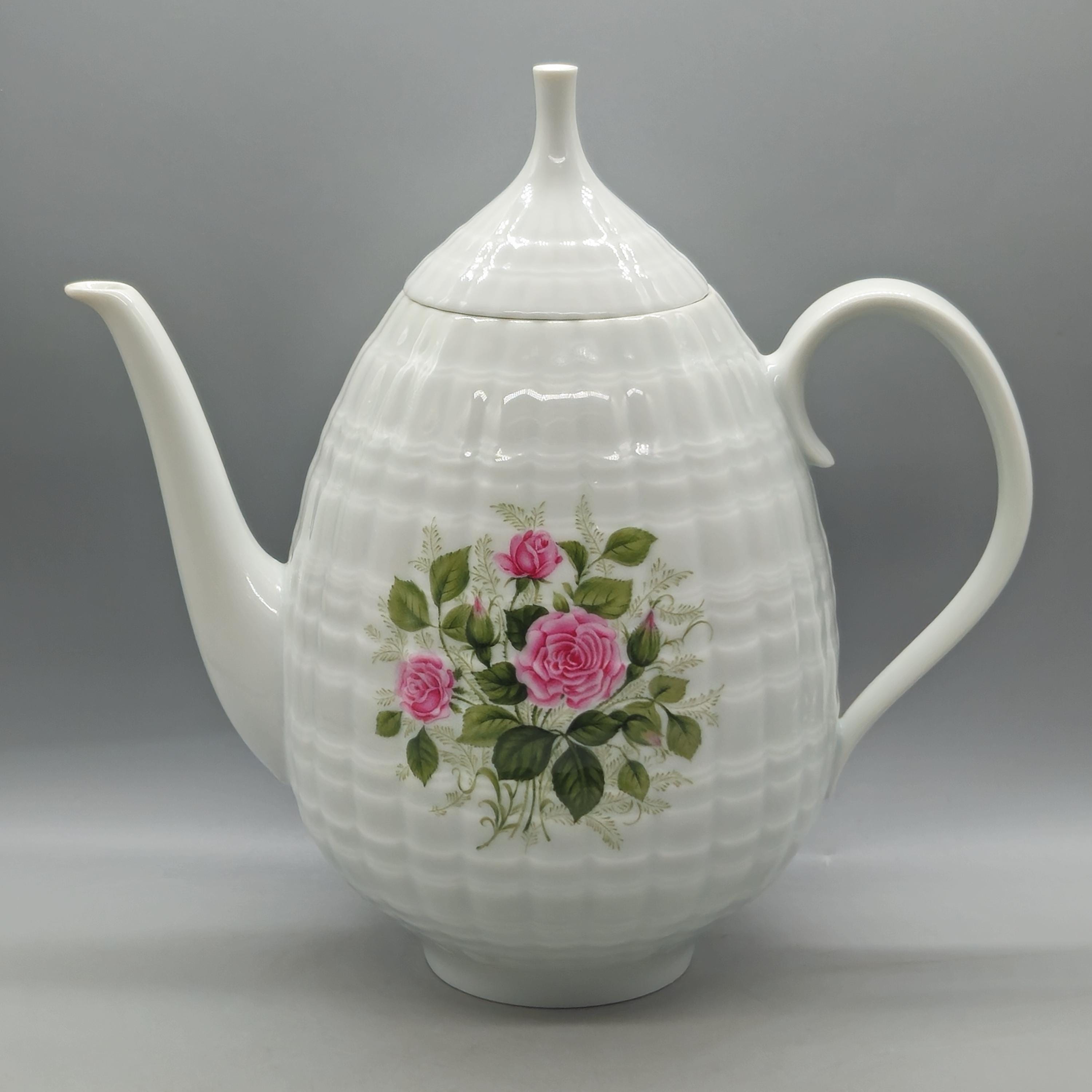 Vintage Lorenz Hutschenreuther Selb Porcelain Teapot / Coffee Pot