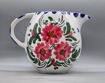 Vintage Ceramicas Oliver Spain Hand Painted Ceramic Jug / Pitcher | Pintado a mano | Vintage Spanish Pottery