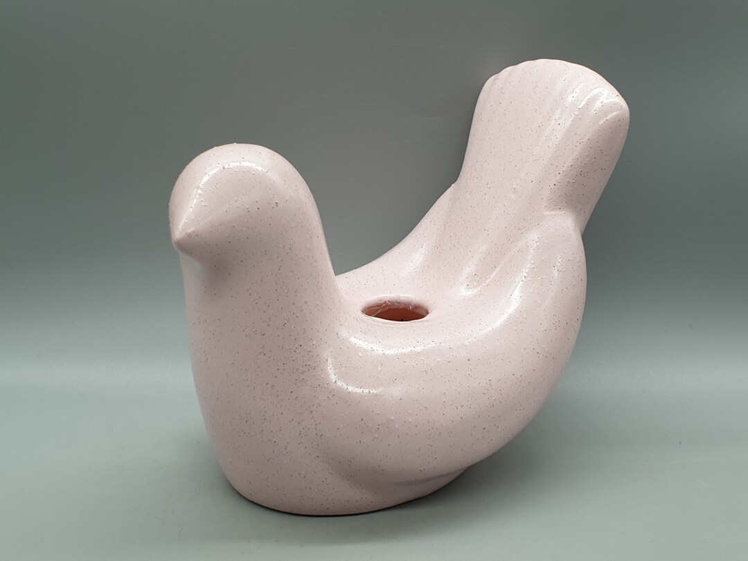 Vintage Nimo Keramik Siljansnäs Ceramic Bird Figurine Candle