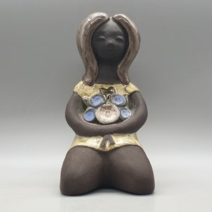 Vintage Karl Erik Iwar Sweden Ceramic Figurine | Vintage Scandinavian Pottery