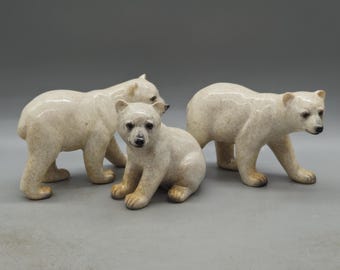 ヴィンテージ 陶器製クマの置物3体セット | クマの家族 - Etsy 日本