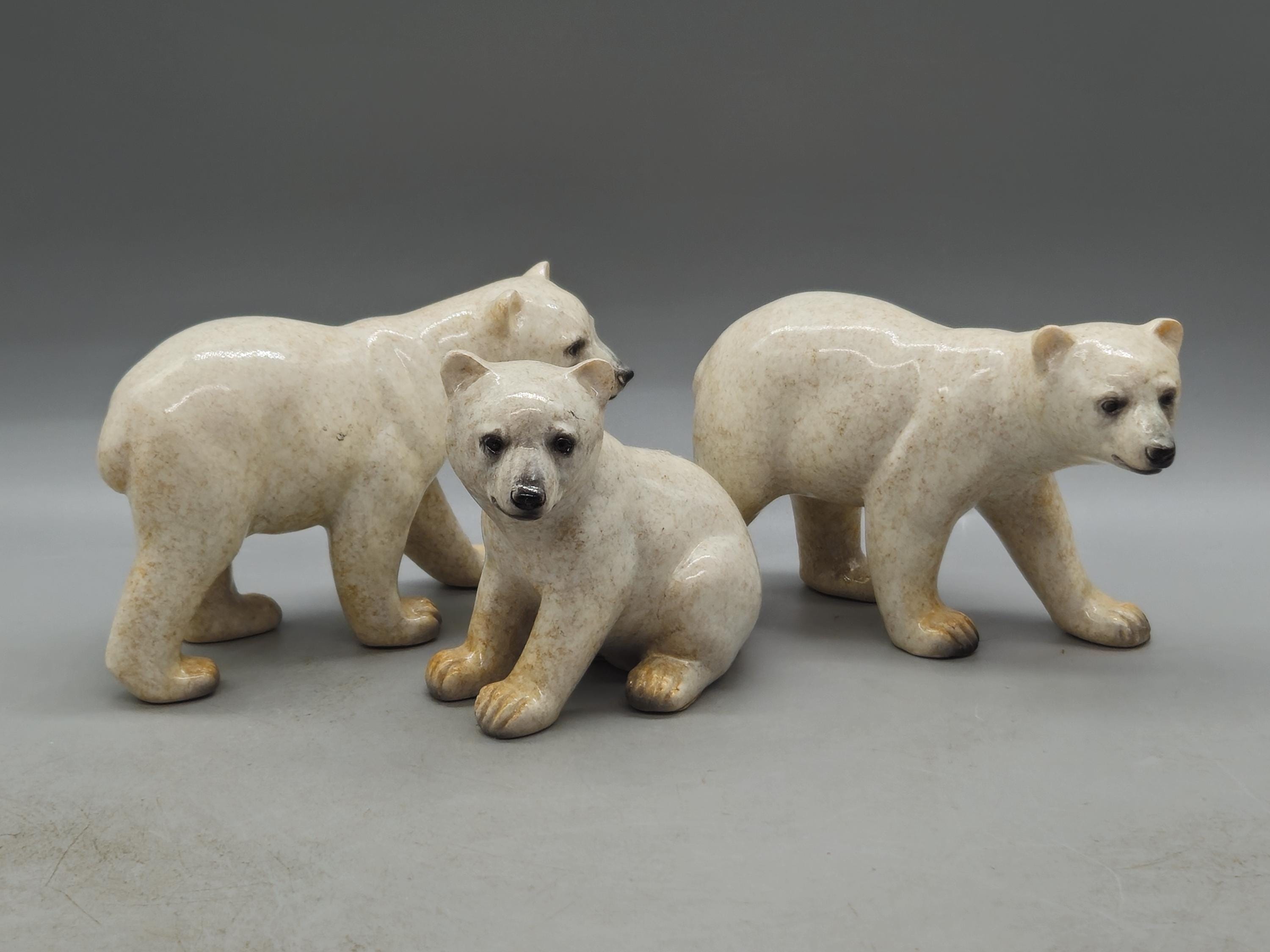ヴィンテージ 陶器製クマの置物3体セット | クマの家族 - Etsy 日本
