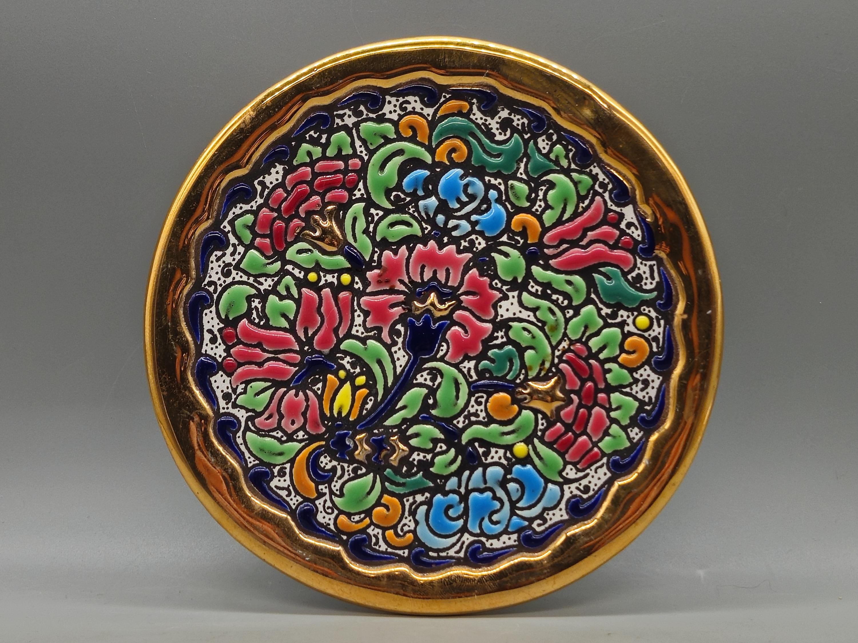 ビンテージ食器 スペイン製 セビリア焼 壁掛け絵皿 骨董品 インテリア