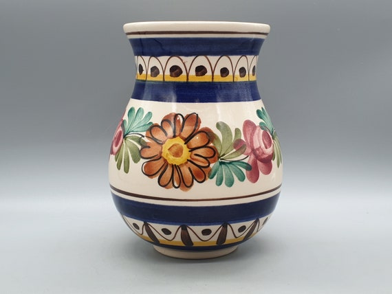 ヴィンテージ Schwaz Keramik オーストリア 花飾り付き花瓶