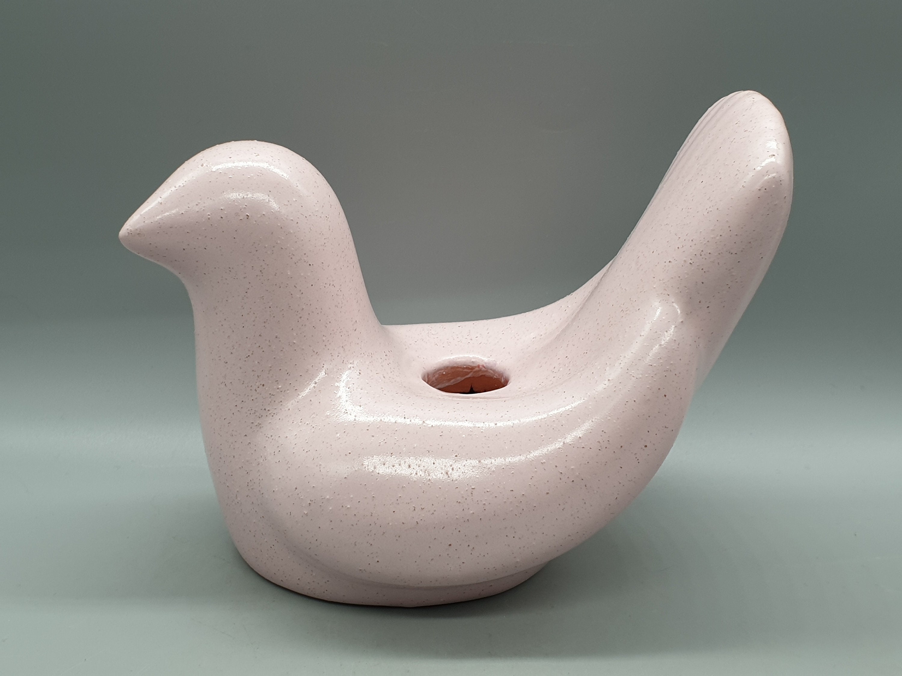 Vintage Nimo Keramik Siljansnäs Ceramic Bird Figurine Candle