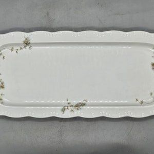 1970s Rosenthal Germany &quot;Classic Rose Collection&quot; Porcelain Rectangular Tray / Platter With Floral Decorations | Vintage German Porcelain