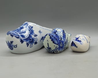 ヴィンテージ デルフトブルー オランダ陶器 ウォールプレート