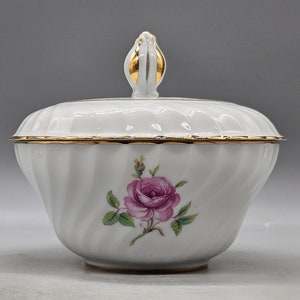 1950s Königlich Privilegierte Tettau Bavaria Sugar Bowl | Royal Tettau | Vintage German Porcelain