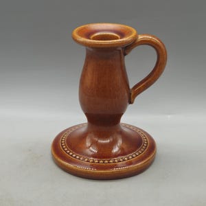 1960s Andersson & Johansson - Höganäs Keramik Candleholder with Handle | Vintage Scandinavian Pottery