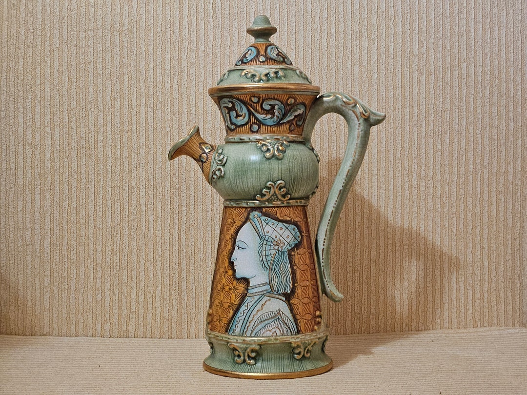 Vintage Deruta Italy Large Ceramic Vase / Pitcher | Vintage Italian ...